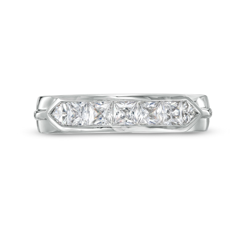 Main Image 4 of Vera Wang Men's Linited Edition 1-1/3 CT. T.W. Diamond Wedding Band in 14K White Gold