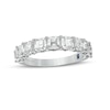 Thumbnail Image 1 of Vera Wang Love Collection 2-3/8 CT. T.W. Certified Asscher-Cut Diamond Anniversary Band in 14K White Gold (I/SI2)