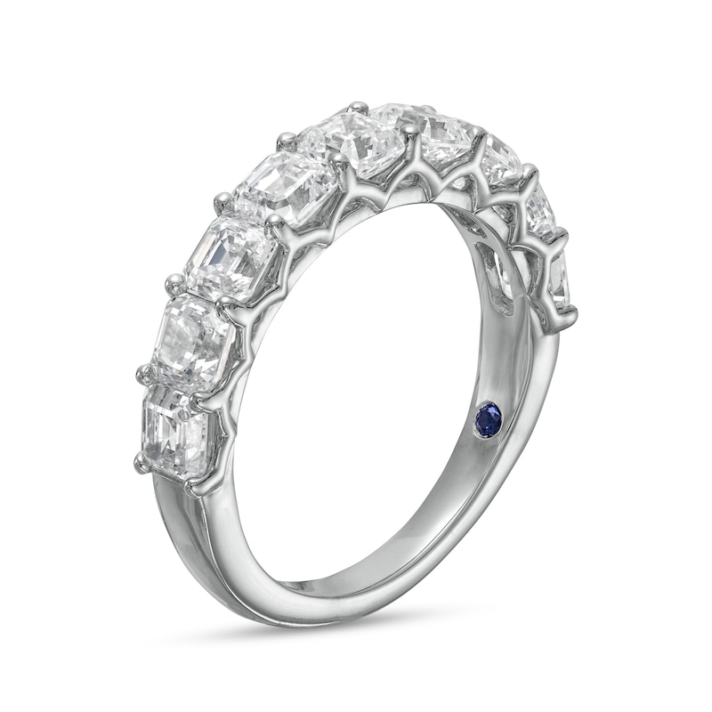 Main Image 2 of Vera Wang Love Collection 2-3/8 CT. T.W. Certified Asscher-Cut Diamond Anniversary Band in 14K White Gold (I/SI2)