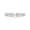 Thumbnail Image 4 of Enchanted Disney Ariel 1 CT. T.W. Princess-Cut Diamond Double Row Engagement Ring in 14K Two-Tone Gold