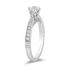 Thumbnail Image 2 of Enchanted Disney Majestic Princess 3/4 CT. T.W. Diamond Crown Engagement Ring in 14K White Gold