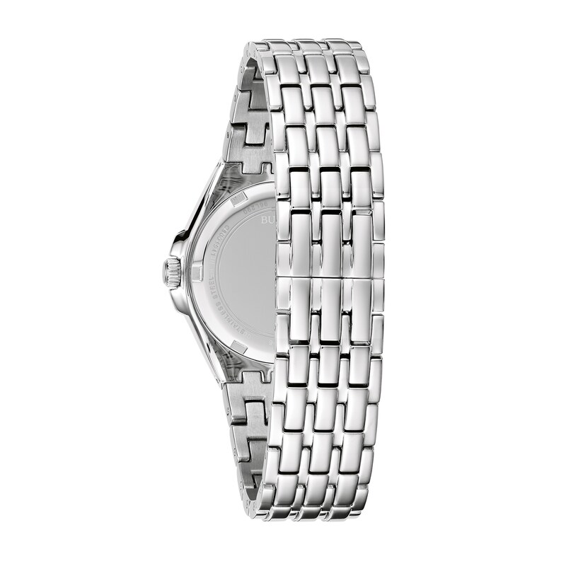 Main Image 3 of Ladies' Bulova Phantom Baguette Crystal Accent Watch with Blue Dial (Model: 96L290)