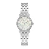 Thumbnail Image 2 of Ladies' Bulova Crystal Accent Watch with Mother-of Pearl Dial and Tilted Heart Pendant Box Set (Model: 96X155)