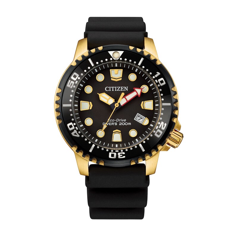 Main Image 1 of Men's Citizen Eco-Drive® Promaster Diver Strap Watch with Black Dial (Model: BN0152-06E)