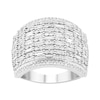 Thumbnail Image 1 of 2 CT. T.W. Composite Diamond Multi-Row Ring in 10K White Gold
