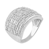Thumbnail Image 2 of 2 CT. T.W. Composite Diamond Multi-Row Ring in 10K White Gold