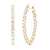 Thumbnail Image 1 of 3 CT. T.W. Diamond Marquise-Shaped Inside-Out Hoop Earrings in 10K Gold