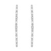 Thumbnail Image 2 of 1 CT. T.W. Baguette-Cut and Round Diamond Inside-Out Hoop Earrings in 10K White Gold