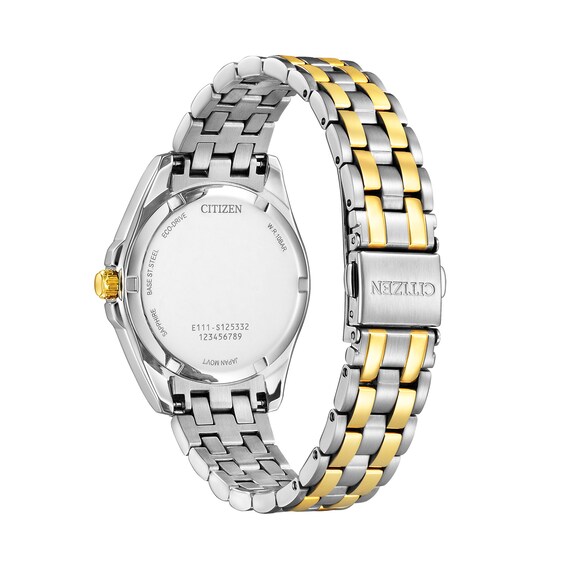 Ladies' Citizen Eco-DriveÂ® Corso Two-Tone Watch with Mother-of-Pearl Dial (Model: Eo1224-54D)