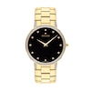 Thumbnail Image 0 of Men's Movado Faceto™ Diamond Accent Gold-Tone PVD Watch with Black Dial (Model: 0607483)