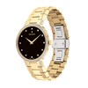 Thumbnail Image 1 of Men's Movado Faceto™ Diamond Accent Gold-Tone PVD Watch with Black Dial (Model: 0607483)