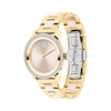 Thumbnail Image 1 of Ladies' Movado Bold® Ceramic Crystal Accent Gold-Tone IP Watch with Champagne Dial (Model: 3600785)