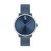 Thumbnail Image 1 of Ladies' Movado Bold® Shimmer Crystal Accent Blue IP Mesh Watch with a Blue Dial (Model: 3600780)