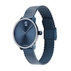 Thumbnail Image 2 of Ladies' Movado Bold® Shimmer Crystal Accent Blue IP Mesh Watch with a Blue Dial (Model: 3600780)