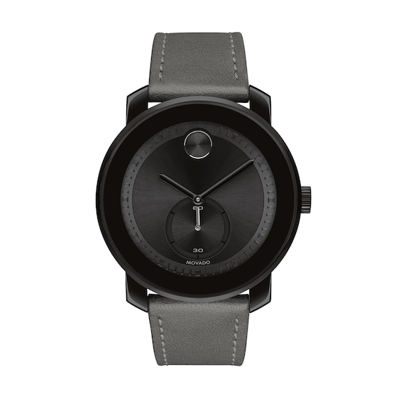 Men's Movado BoldÂ® Sport Black IP Strap Watch with Black Dial (Model: 3600770)