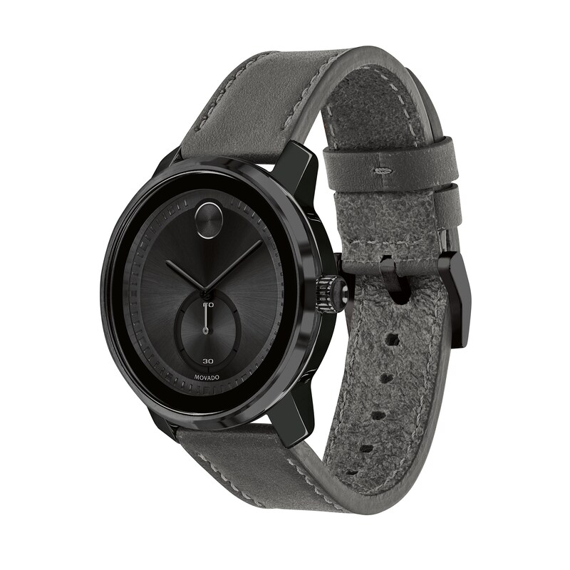 Main Image 2 of Men's Movado Bold® Sport Black IP Strap Watch with Black Dial (Model: 3600770)