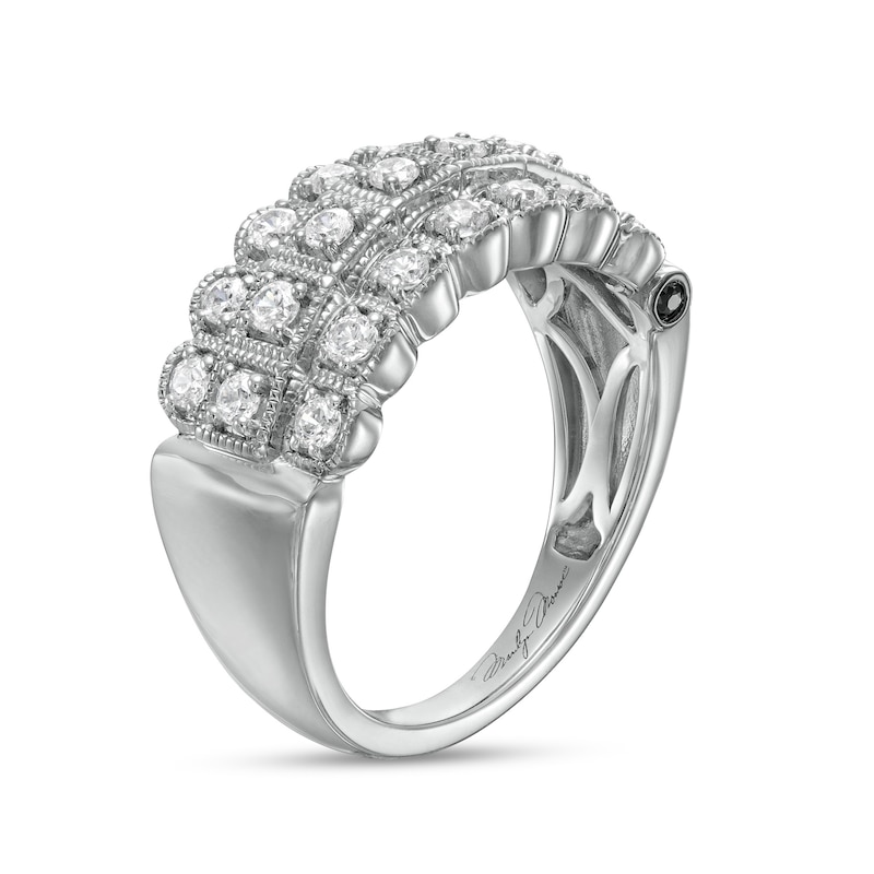 Marilyn Monroe™ Collection 1/2 CT. T.W. Diamond Vintage-Style Triple Row Anniversary Band in 14K White Gold