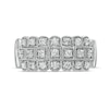 Thumbnail Image 3 of Marilyn Monroe™ Collection 1/2 CT. T.W. Diamond Vintage-Style Triple Row Anniversary Band in 14K White Gold
