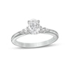 Thumbnail Image 0 of Vera Wang Love Collection 7/8 CT. T.W. Oval Diamond Engagement Ring in 14K White Gold