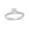 Thumbnail Image 1 of Vera Wang Love Collection 7/8 CT. T.W. Oval Diamond Engagement Ring in 14K White Gold