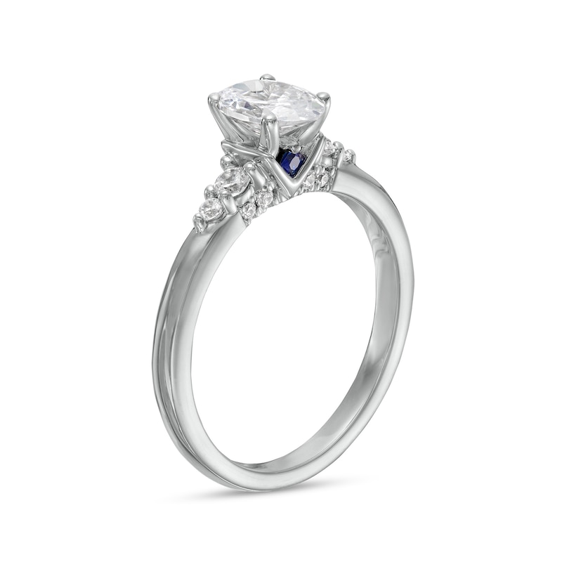 Vera Wang Love Collection 7/8 CT. T.W. Oval Diamond Engagement Ring in 14K White Gold