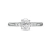 Thumbnail Image 2 of Vera Wang Love Collection 7/8 CT. T.W. Oval Diamond Engagement Ring in 14K White Gold