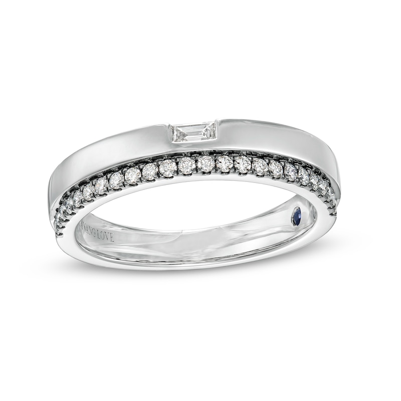 Main Image 1 of Vera Wang Love Collection Limited Edition 1/3 CT. T.W. Diamond Wedding Band in 14K White Gold