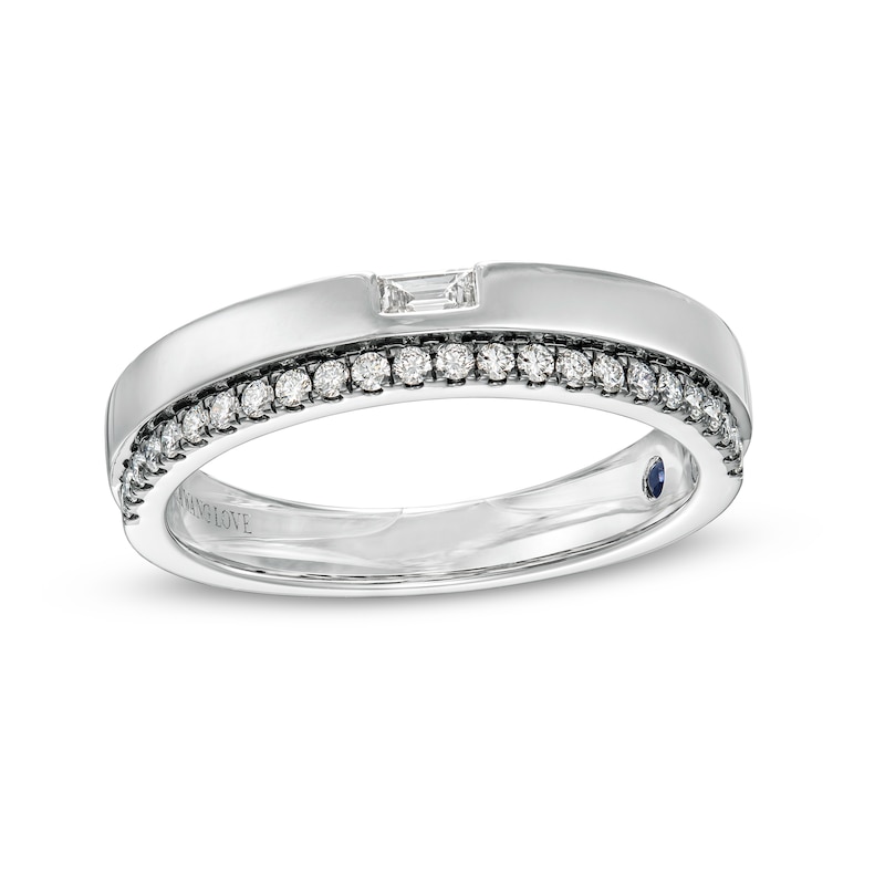 Vera Wang Love Collection Limited Edition 1/3 CT. T.W. Diamond Wedding Band in 14K White Gold