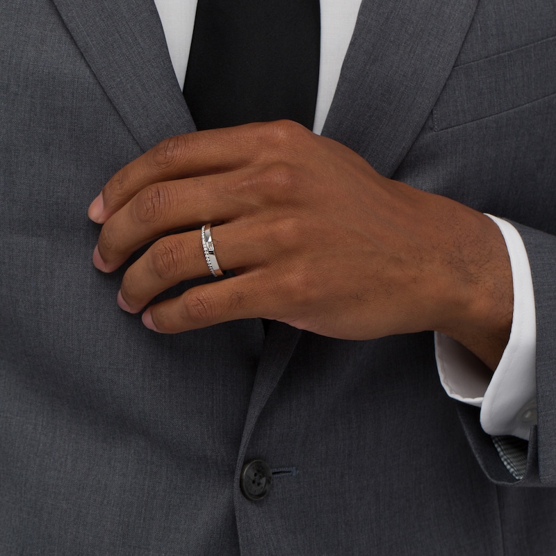 Main Image 2 of Vera Wang Love Collection Limited Edition 1/3 CT. T.W. Diamond Wedding Band in 14K White Gold