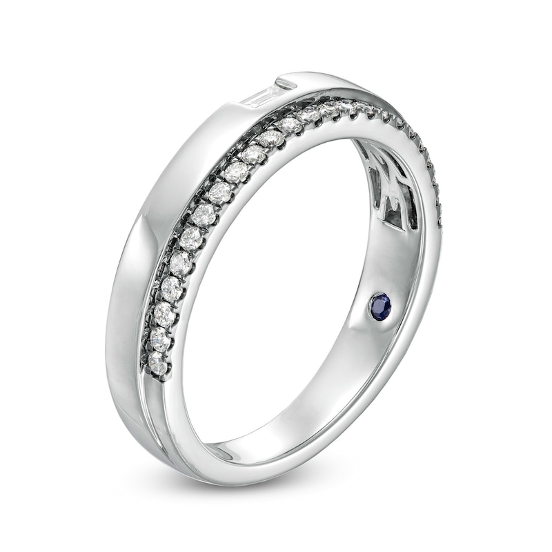 Main Image 3 of Vera Wang Love Collection Limited Edition 1/3 CT. T.W. Diamond Wedding Band in 14K White Gold