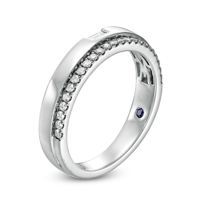 Vera Wang Love Collection Limited Edition 1/3 CT. T.W. Diamond Wedding Band in 14K White Gold