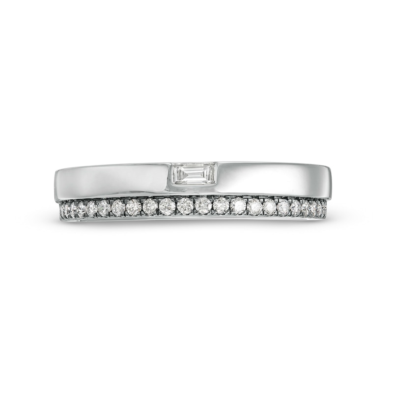 Main Image 4 of Vera Wang Love Collection Limited Edition 1/3 CT. T.W. Diamond Wedding Band in 14K White Gold