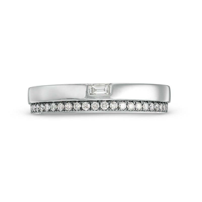 Vera Wang Love Collection Limited Edition 1/3 CT. T.W. Diamond Wedding Band in 14K White Gold