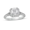 Thumbnail Image 1 of Vera Wang Love Collection 1-1/2 CT. T.W. Certified Asscher-Cut Diamond Frame Engagement Ring in 14K White Gold (I/SI2)