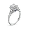 Thumbnail Image 2 of Vera Wang Love Collection 1-1/2 CT. T.W. Certified Asscher-Cut Diamond Frame Engagement Ring in 14K White Gold (I/SI2)