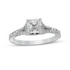 Thumbnail Image 1 of Vera Wang Love Collection 1-1/3 CT. T.W. Certified Asscher-Cut Diamond Engagement Ring in 14K White Gold (I/SI2)