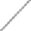 Thumbnail Image 1 of 3 CT. T.W. Diamond Alternating Line Bracelet in 10K White Gold – 7.5"