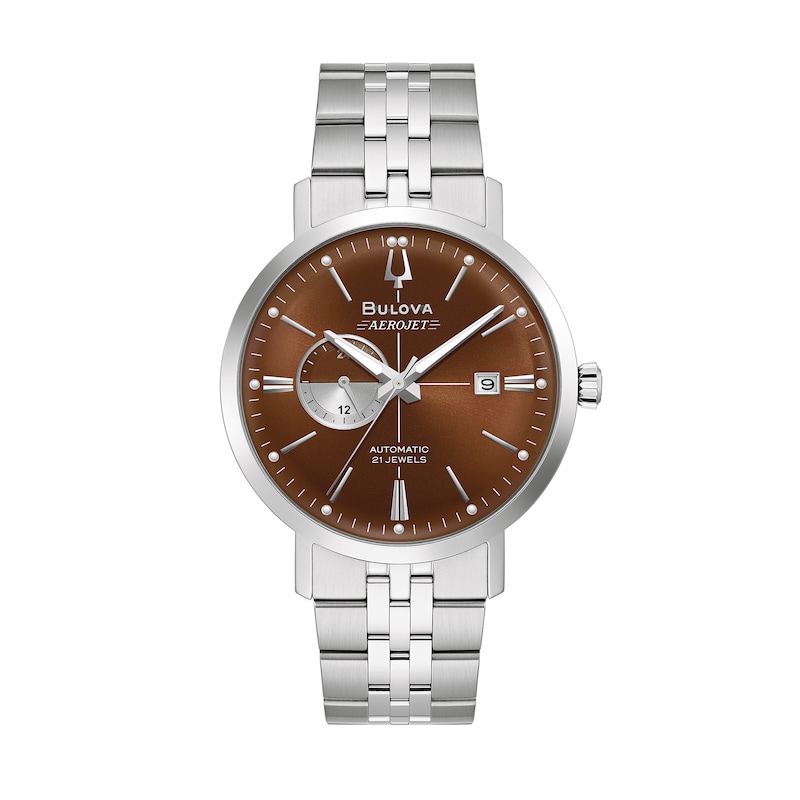 Main Image 1 of Men's Bulova Aerojet Automatic Watch with Brown Dial (Model: 96B375)