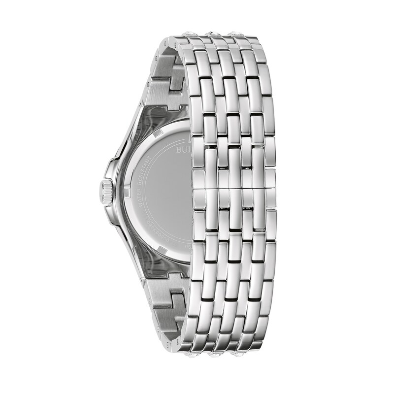 Main Image 3 of Men's Bulova Phantom Baguette Crystal Accent Watch with Blue Dial (Model: 96A254)