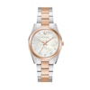 Thumbnail Image 1 of Ladies' Bulova Surveyor Diamond Accent Two-Tone Watch with Mother-of-Pearl Dial (Model: 98P207)