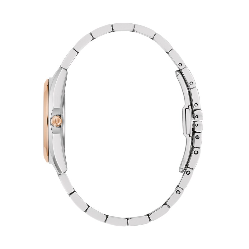 Main Image 2 of Ladies' Bulova Surveyor Diamond Accent Two-Tone Watch with Mother-of-Pearl Dial (Model: 98P207)