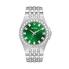 Thumbnail Image 1 of Men's Bulova Phantom Baguette Crystal Accent Watch with Green Dial (Model: 96A253)