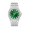 Thumbnail Image 0 of Men's Bulova Phantom Baguette Crystal Accent Watch with Green Dial (Model: 96A253)