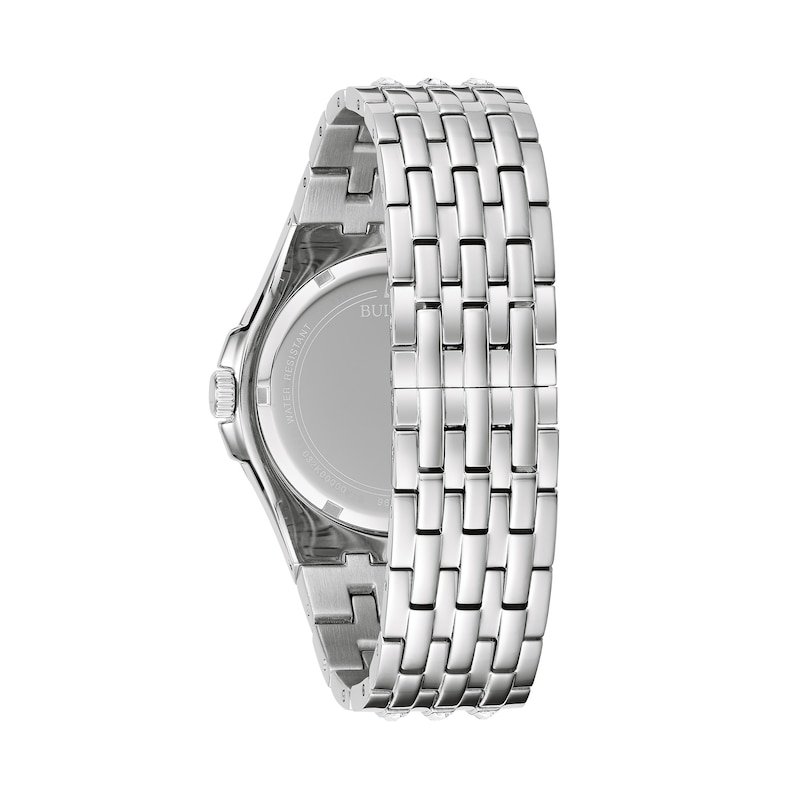 Main Image 3 of Men's Bulova Phantom Baguette Crystal Accent Watch with Green Dial (Model: 96A253)