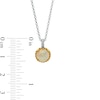 Thumbnail Image 4 of 7.0mm Opal Solitaire Rope-Textured Frame and Drop Pendant in Sterling Silver and 10K Gold