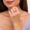 Thumbnail Image 2 of Sideways Oval Rhodolite Garnet and Amethyst Ring in 10K Gold