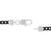 Thumbnail Image 1 of Men's 1/5 CT. T.W. Black Enhanced Diamond Multi-Finish Border ID Bracelet in Stainless Steel and Black IP - 8.5"