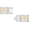 Thumbnail Image 2 of Men's 1/2 CT. T.W. Diamond Alternating Multi-Row Link Bracelet in Stainless Steel and Yellow IP - 8.5"