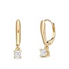 3/4 CT. T.W. Certified Asscher-Cut Diamond Solitaire Drop Earrings in 14K Gold (I/VS2)