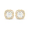 1/2 CT. T.W. Diamond Flower Frame Vintage-Style Stud Earrings in 10K Gold (I/I2)